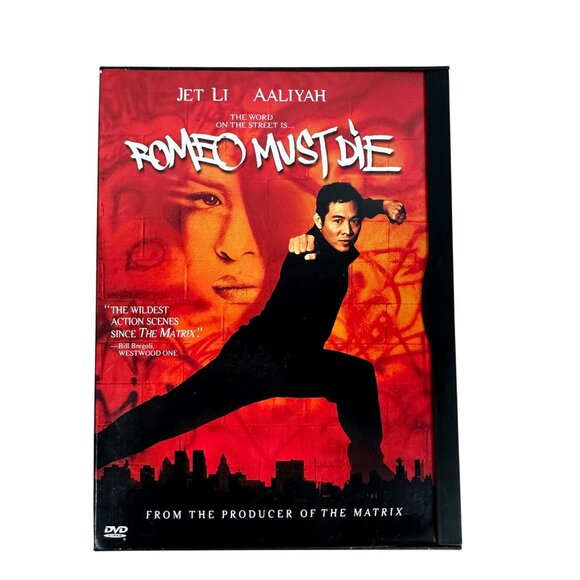 Romeo Must Die Jet Li Aaliyah Warner Bros Action Romance Martial Arts DVD 2000 - Picture 1 of 7